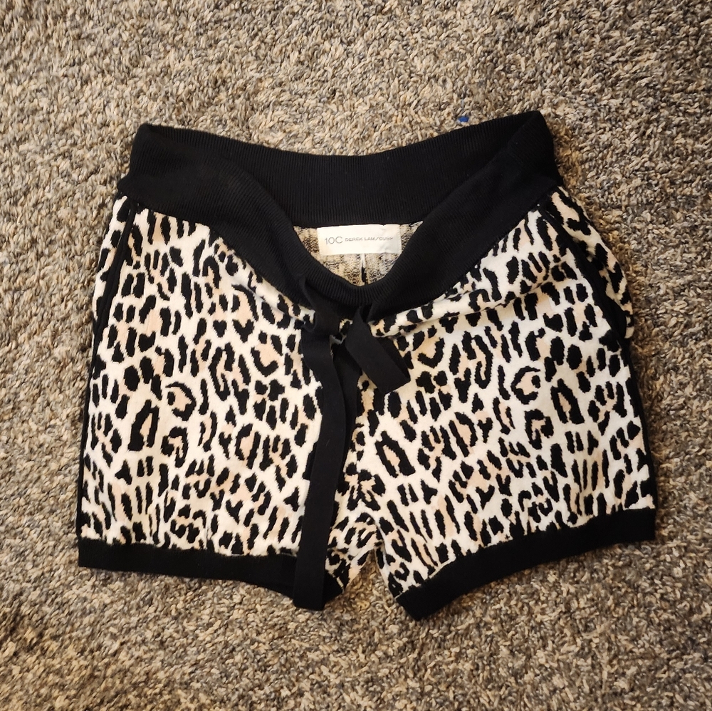 10c Derek Lam/ Cusp Leopard Print Shorts Size S - image 2